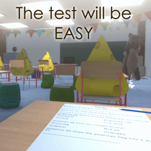 The Test Will Be Easy