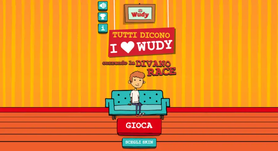 Homepage del gioco